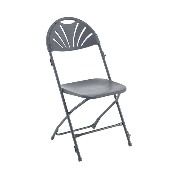 Jemini Folding Chair Charcoal KF78657 Jemini Folding Chair Charcoal KF78657