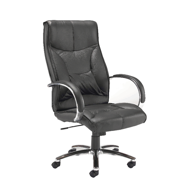 Arista High Back Leather Executive Chair Black KF78701 Arista High Back Leather Executive Chair Black KF78701