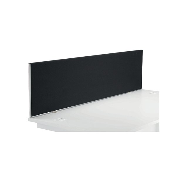Jemini Black 1800mm Straight Mounted Desk Screen KF79002 Jemini Black 1800mm Straight Mounted Desk Screen KF79002