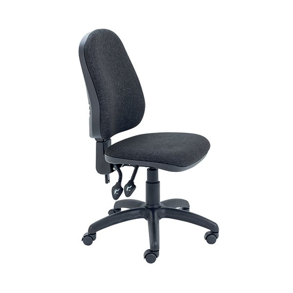 First High Back Operators Chair Charcoal KF98507 First High Back Operators Chair Charcoal KF98507
