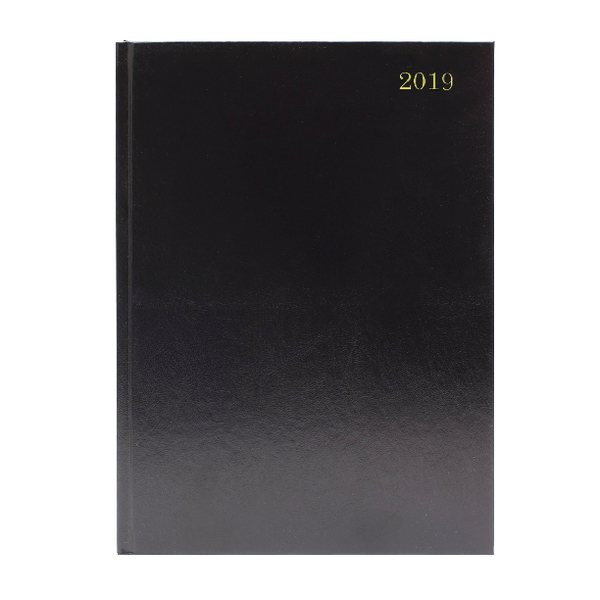 A5 2 Days Per Page 2019 Black Desk Diary KFA52BK19 A5 2 Days Per Page 2019 Black Desk Diary KFA52BK19
