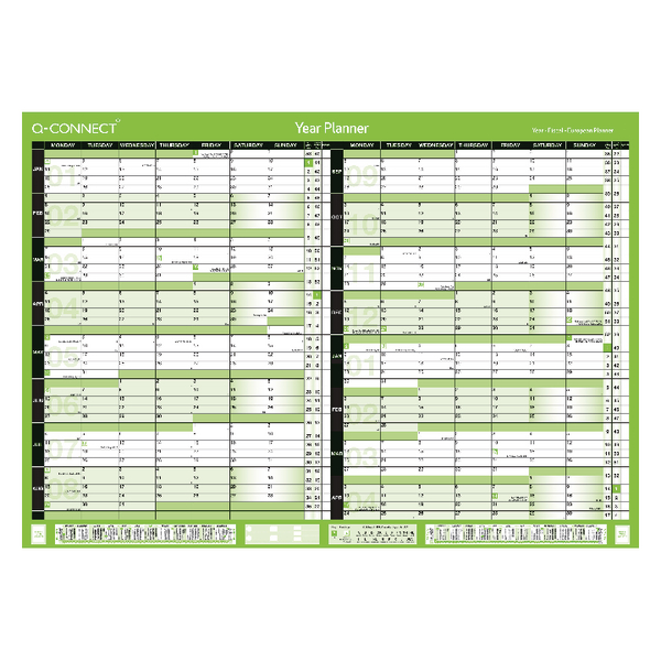 Q-Connect 16 Month Planner January 2019 - April 2020 A2 Unmounted KFBPU219 Q-Connect 16 Month Planner January 2019 - April 2020 A2 Unmounted KFBPU219