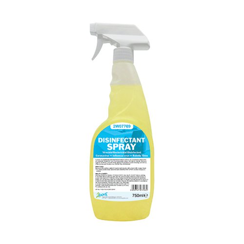 2Work Disinfectant Spray 750ml (Pack of 6) 2W07709