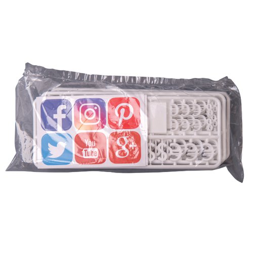 Announce Peg Characters Social Media and Currency Set (Pack of 216) PEG-SMC/6/CW