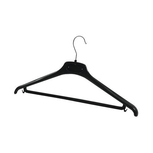 Alba Plastic Coat Hanger Black (Pack of 20) PMBASICPL