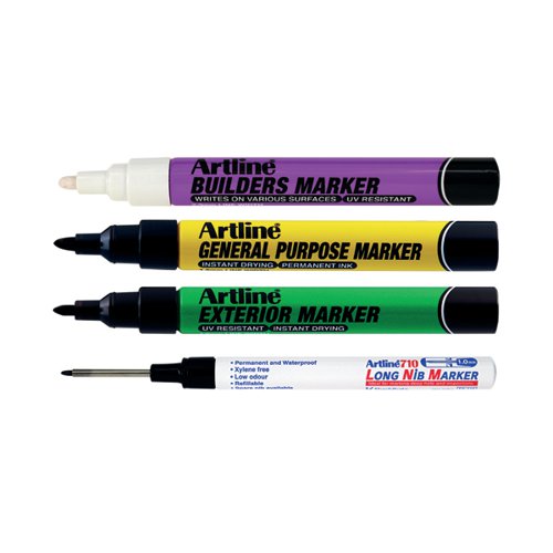toernooi aangenaam vat Office Equipment & Supplies Business & Industrial Artline 710 Long Nib  Permanent Ink Marker Ideal for Marking Hard to Reach