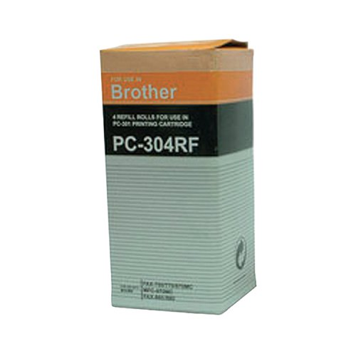 Brother Black Thermal Transfer Film Ribbon (Pack of 4) PC304RF
