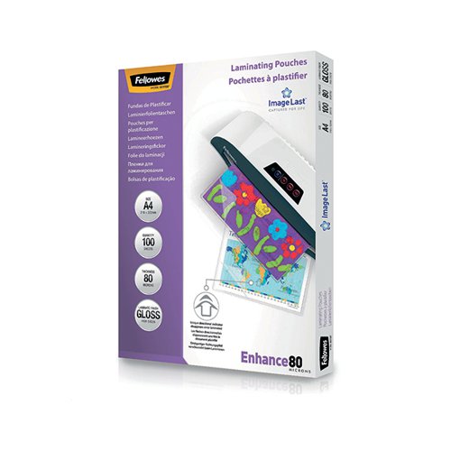 Fellowes A4 Laminating Pouch 160mic P100