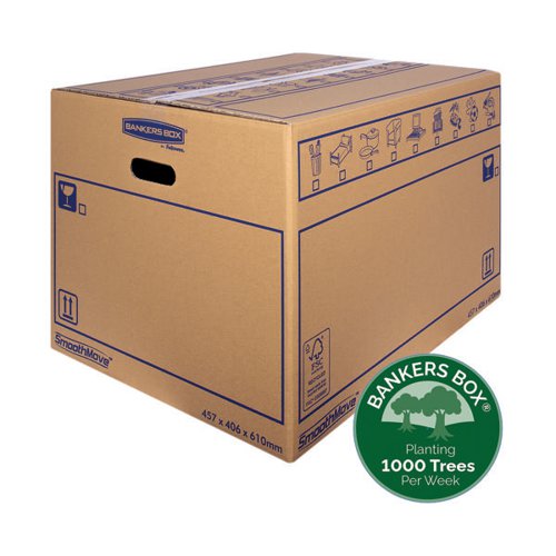 Bankers Box SmoothMove Standard Moving Box 460x410x610mm (Pack of 10) 6207501