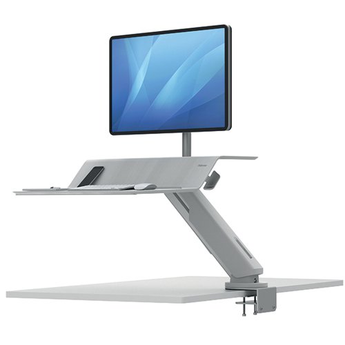 Fellowes Lotus RT Sit-Stand Workstation Single White