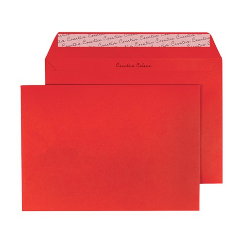 C5 Wallet Envelope Peel and Seal 120gsm Pillar Box Red (Pack of 250) BLK93020