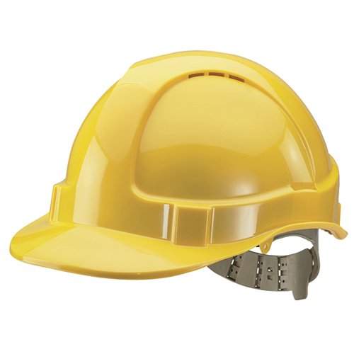 Comfort Vented Safety Helmet Yellow BBVSHY