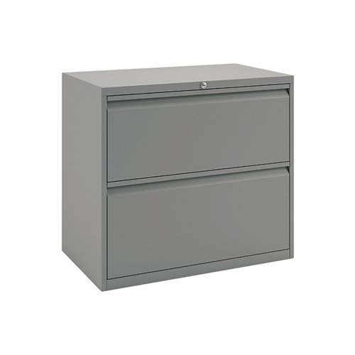 Bisley 2 Drawer Filing Cabinet 800x470x697mm Goose Grey BY74760