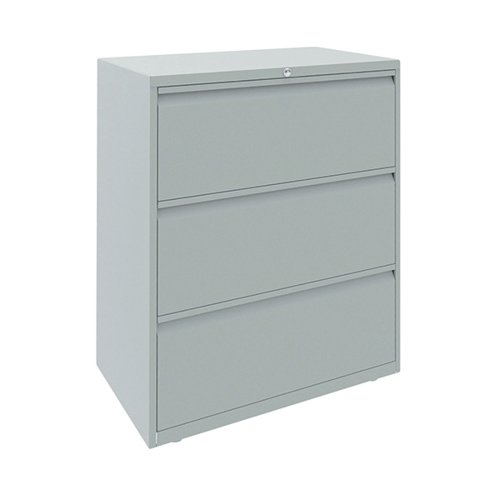 Bisley 3 Drawer Filing Cabinet Lockable 810x490x1090mm Goose Grey ESSF3D/GG