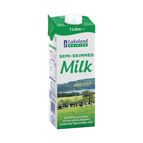 Viva Semi-Skimmed Longlife Milk 1 Litre (Pack of 12) A07466
