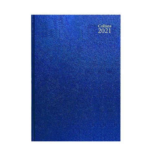 Collins Desk Diary Week to View A4 Blue 2021 40