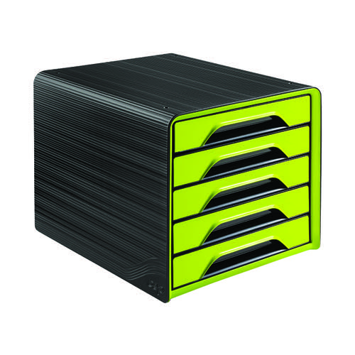 CEP Smoove 5 Drawer Module Black/Green (Made from 100% recyclable polystyrene) 1071110301