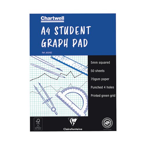 Chartwell Graph A4 Pad Quadrille J6Q4B