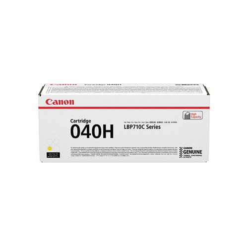 Canon 040H Yellow High Capacity Toner Cartridge 0455C001