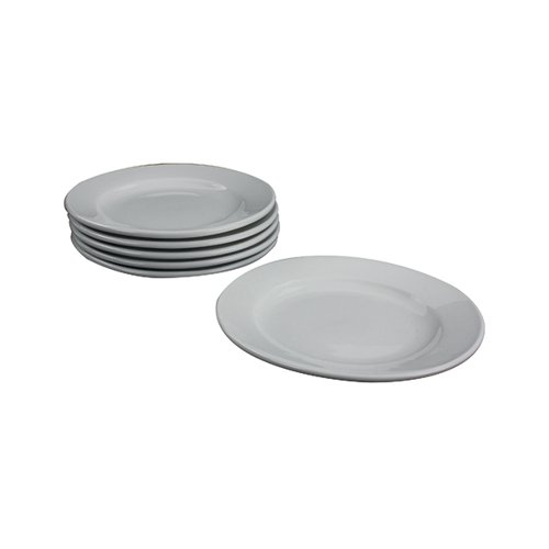 ValueX Wide Rimmed Plate 17cm (Pack 6)