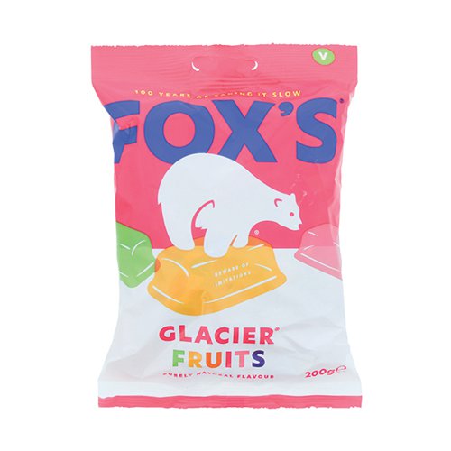 3x Fox's Glacier Fruits Bags (3x100g) & Low Price Foods Ltd