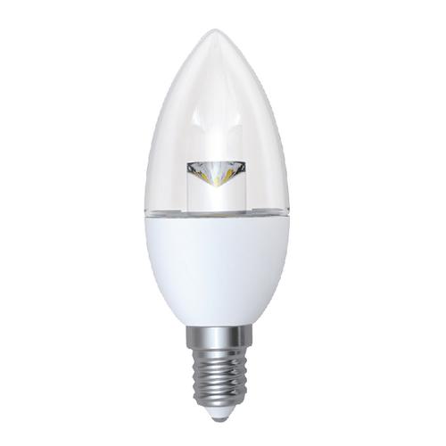CED 5W Dimmable Candle LED Lamp E14 Clear DIMC5SESWW/CLR