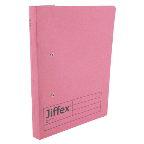 Rexel Jiffex A4 Transfer File Pink PK50
