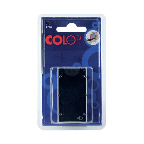 Colop Spare pads E40 Black PK2