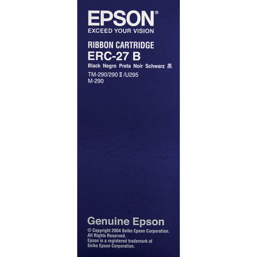 Epson ERC27 Fabric Black Ribbon For TM-U290/M-290 C43S015366