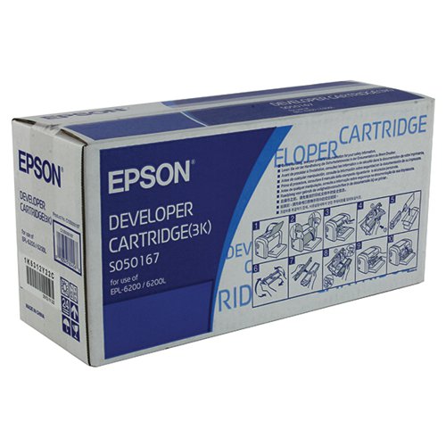 Epson Standard Yield Toner/Developer Cartridge EPL-6200L Black C13S050167
