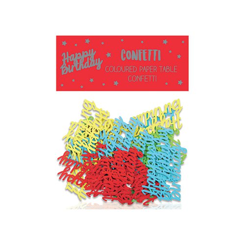 Happy Birthday Paper Table Confetti (Pack of 12) 24405-HB