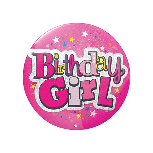 Birthday Girl Giant Badge (Pack of 6) 20880-BG-A