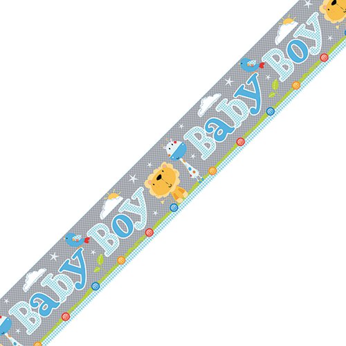 Baby Boy Banner Blue/Grey (Pack of 6) 6837-BBB-1 Baby Boy Banner Blue/Grey (Pack of 6) 6837-BBB-1