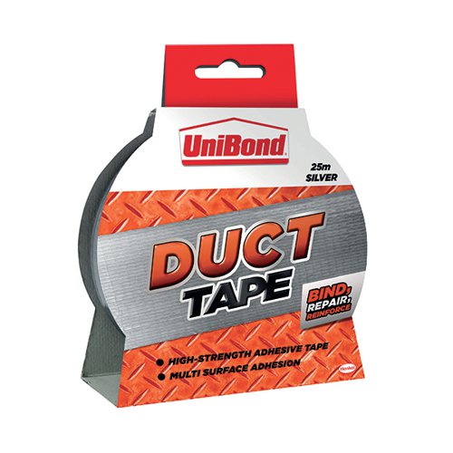 Unibond Duct Tape 50mmx25m Silver 1667753