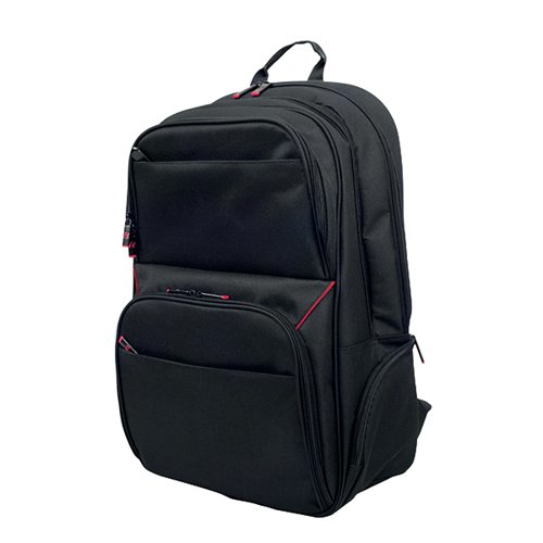 Laptop Backpack Case Black Monolith 15.6" Lightweight Adjustable Padded Pockets 