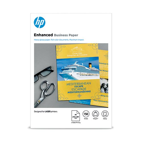 HP A4 White Professional Glossy Laser Paper 150gsm (Pack of 150) CG965A
