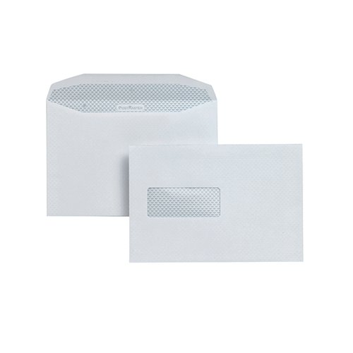 Postmaster Envelope 162x238mm High Window Gummed 90gsm White (Pack of 500) A29984