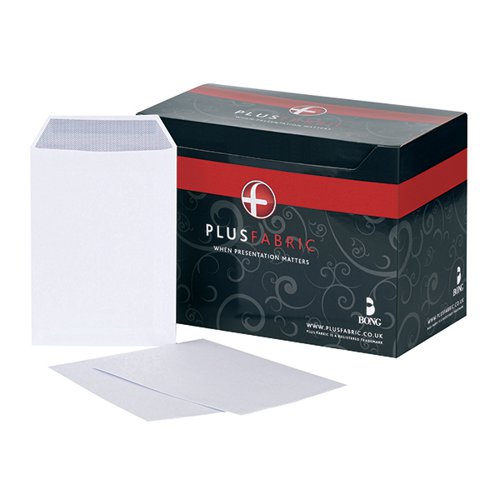 Plus Fabric C5 Envelopes Self Seal 120gsm White (Pack of 500) D26170
