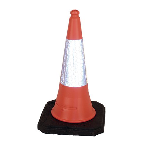 Red Weighted Traffic Cone With Reflective Sleeve 750mm JAA060220654