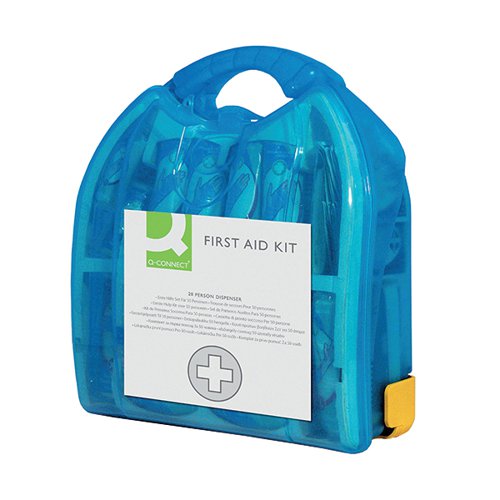 Q-Connect 20 Person Wall-Mountable First Aid Kit KF00576