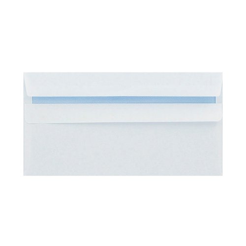 Q-Connect DL Envelopes Plain Wallet Peel and Seal 100gsm White (Pack of 500) 1P04