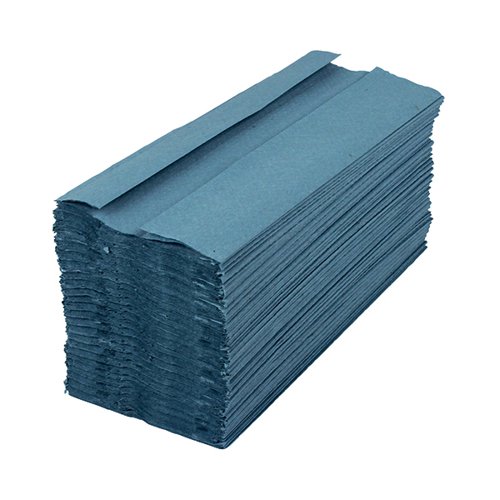 | 1 Ply Case of 2880 Towels 08CFB1 Tecman C-Fold Hand Towel Blue