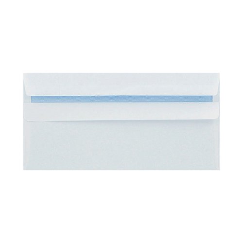 Q-Connect DL Envelope Wallet Self Seal 80gsm White (Pack of 250) KF07556
