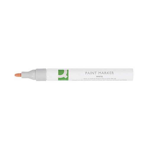 Q-Connect White Paint Marker Pen (Pack of 10) KF14452