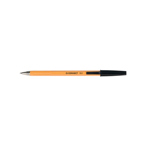 Q-Connect Ballpoint Pen Fine Black (Pack of 20) KF34046