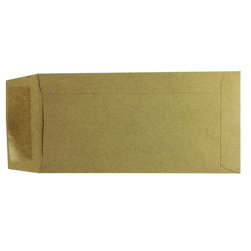 Q-Connect DL Envelopes Pocket Gummed 70gsm Manilla (Pack of 1000) KF3414