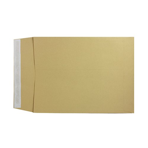Q-Connect Envelope Gusset 406x305x25mm Peel and Seal 120gsm Manilla (Pack of 100) KF3529