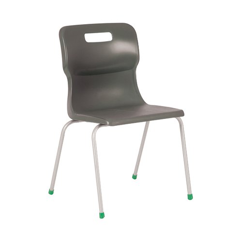 Titan 4 Leg Classroom Chair 497x495x820mm Charcoal KF72197