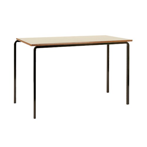 Jemini MDF Edged Class Table W1100 x D550 x H590mm Beech/Black (Pack of 4) KF74550