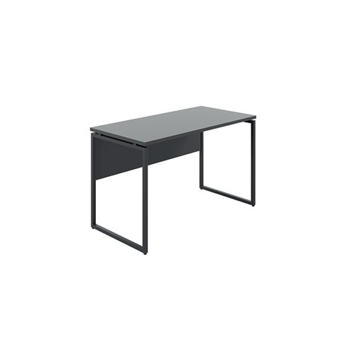 Jemini Soho Square Leg Desk 1200x600x770mm Black/Black Leg KF80316